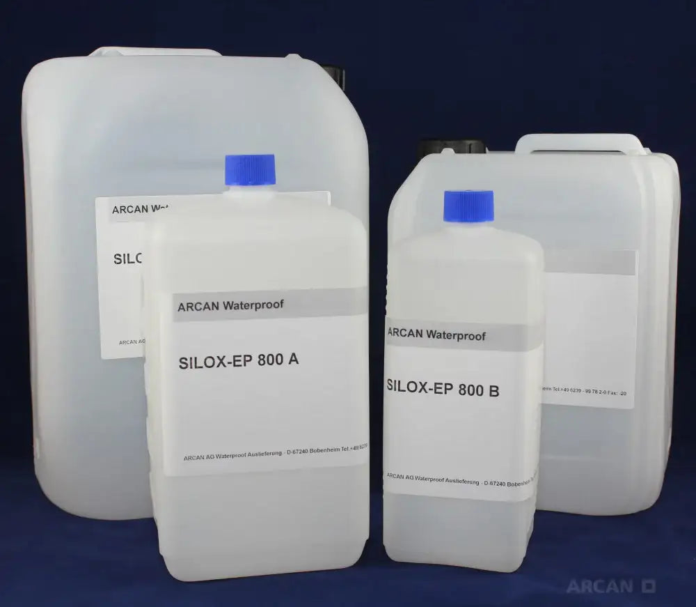 Silox EP 800 – dünnflüssiges Epoxydharz für Injektionen, Mörtel und Versiegelungen.